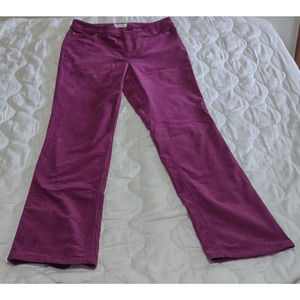 Charter Club Pant Shop Corduroy Jeans Womens 4 Mid Rise Boot Cut Purple